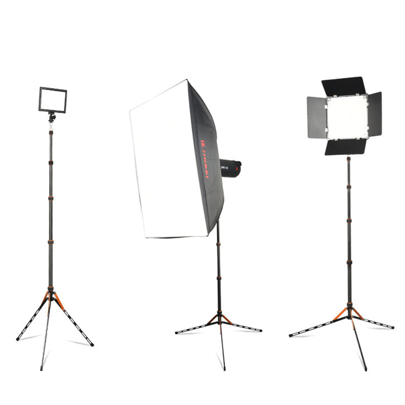 SL255 5-Section Telescopic Aluminum Alloy Folding Tripod for LED Fill Light Smartphone SLR Camera