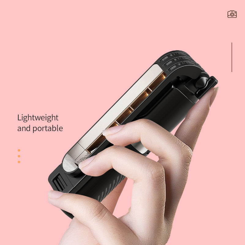 P08-mini Extendable Bluetooth Monopod Selfie Stick Tripod Stand with Remote Control - White