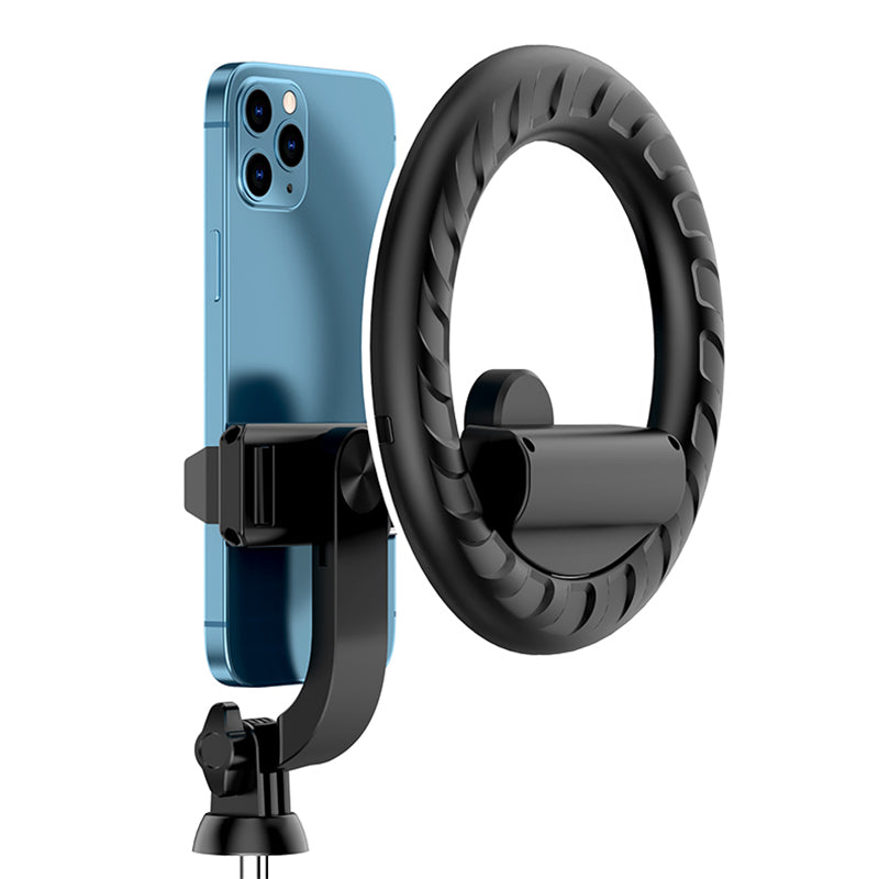 V02 Telescopic Bluetooth Monopod Selfie Stick Aluminum Alloy Pole Tripod Stand with Shutter Remote