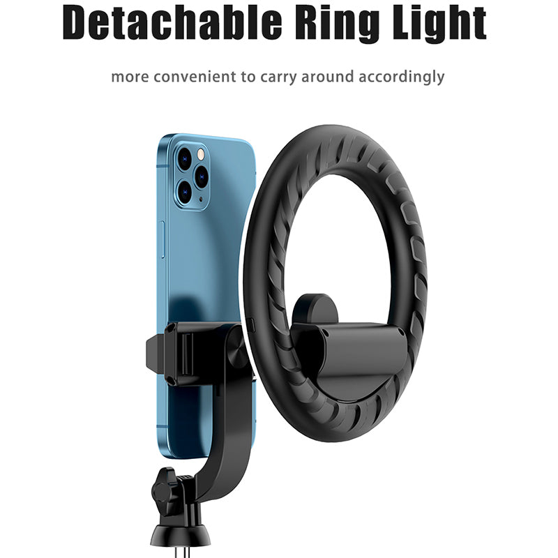 V01 Telescopic Stainless Steel Pole Handheld Selfie Stick Bluetooth Monopod Tripod Stand with Shutter Remote