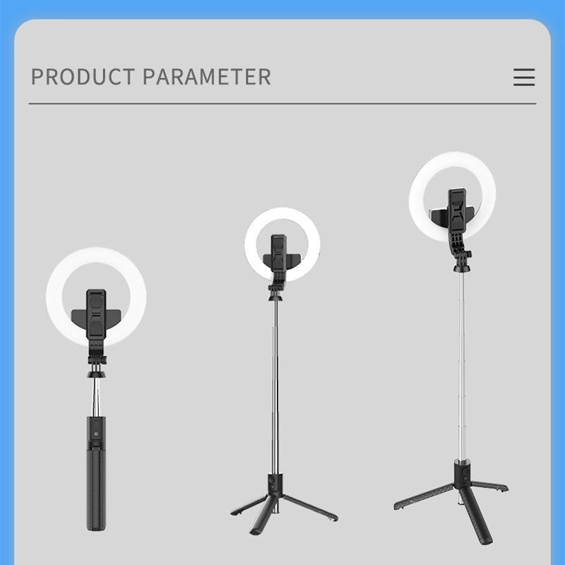 V01 Telescopic Stainless Steel Pole Handheld Selfie Stick Bluetooth Monopod Tripod Stand with Shutter Remote