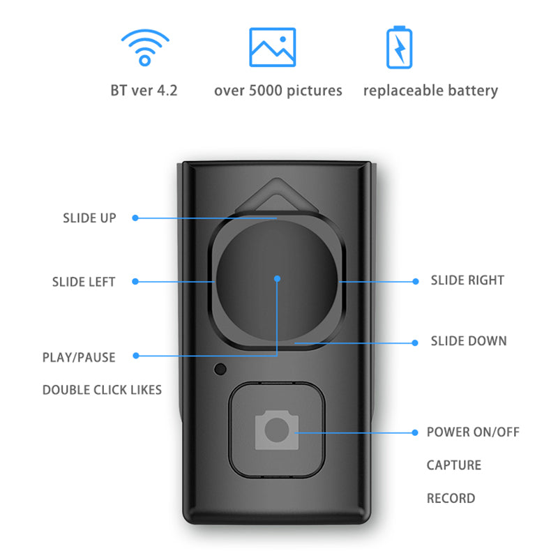 V01S 5inch Detachable Ring Light with Stainless Steel Folding Tripod Selfie Stick and Bluetooth Remote