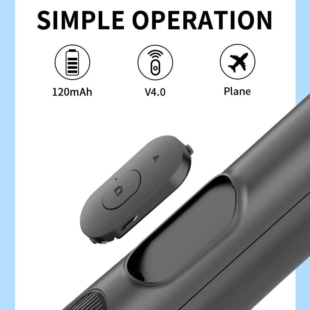Q06 Multi-function 1.56m Telescopic Handheld Bluetooth Selfie Stick Tripod Stand with Shutter Remote