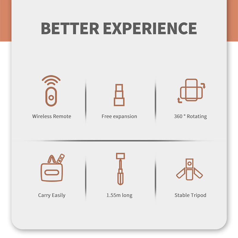 Q05 1580mm Bluetooth Selfie Stick Mobile Phone Tripod Stand with Bluetooth Remote for Android iOS