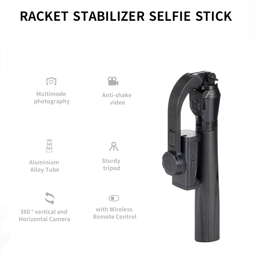 WH-11 Anti-shake Gimbal Stabilizer Handheld Selfie Stick Tripod for Smartphone Live Streaming/Video shooting