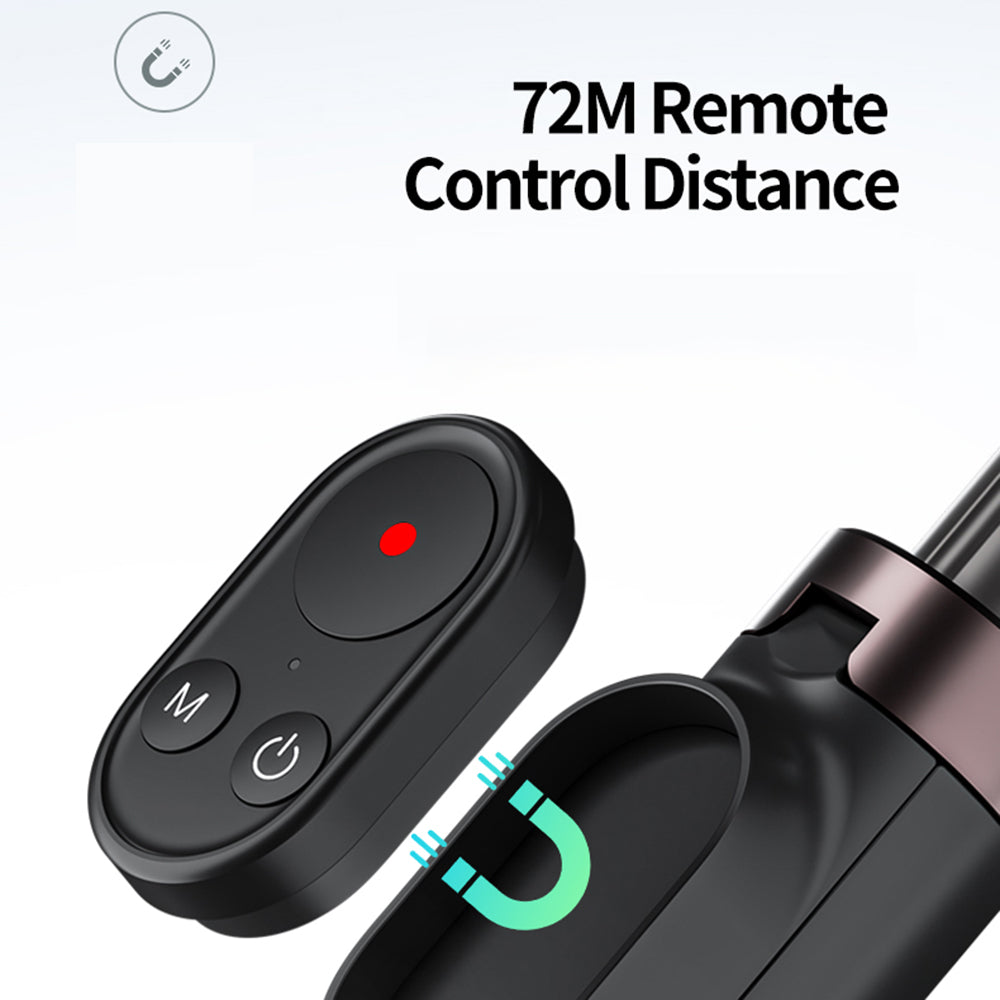 TELESIN TE-RCSS-001 Bluetooth Remote Control Tripod Folding Selfie Stick for GoPro10/9/8/MAX/IOS/Android Phones