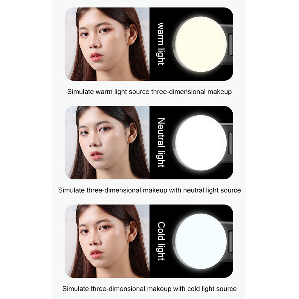 KP12S Portable Live-stream Cell Phone Stand Retractable Wireless Remote Bluetooth Selfie Stick Tripod with Fill Light