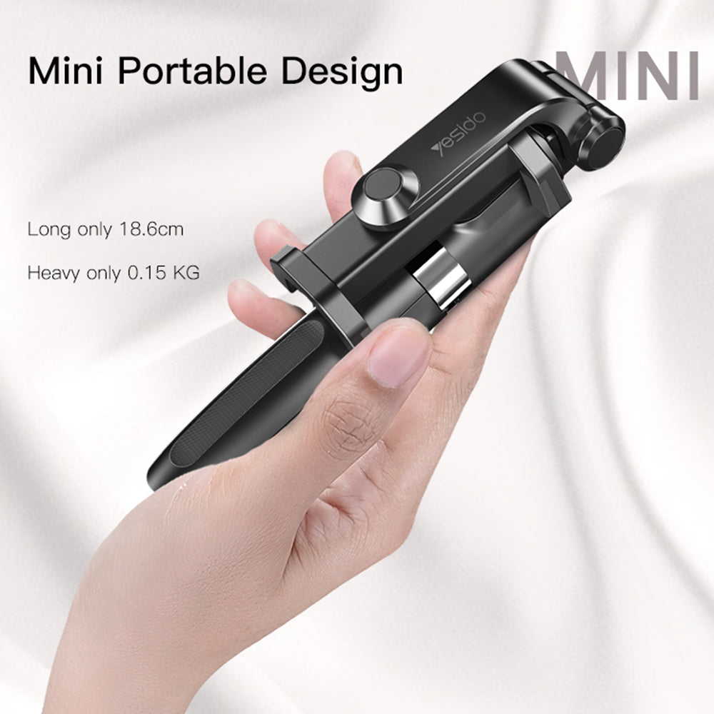 YESIDO SF11 Bluetooth Remote Control Mobile Phone Holder Tripod Extendable Selfie Stick