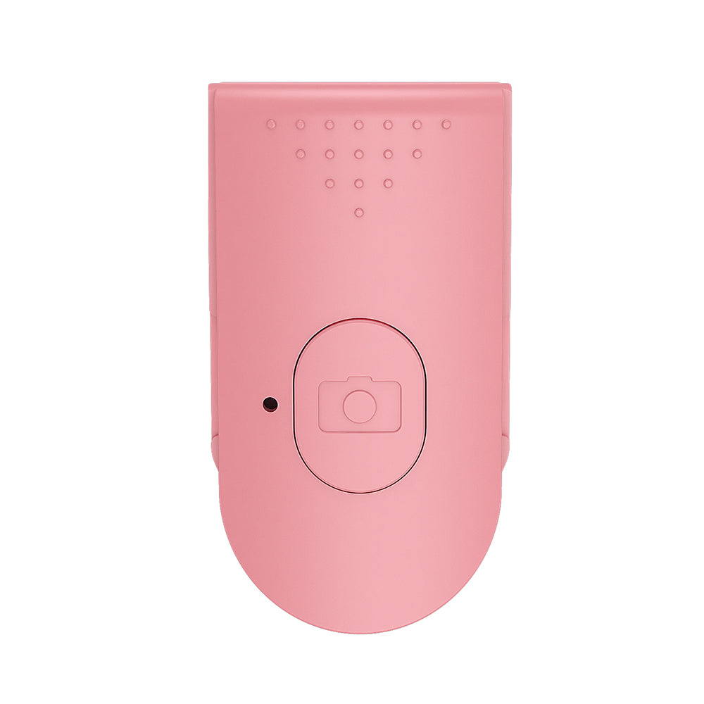 H1S 100cm Retractable Integrated Bluetooth Tripod Phone Holder Portable Adjustable Selfie Stick with Light - Pink