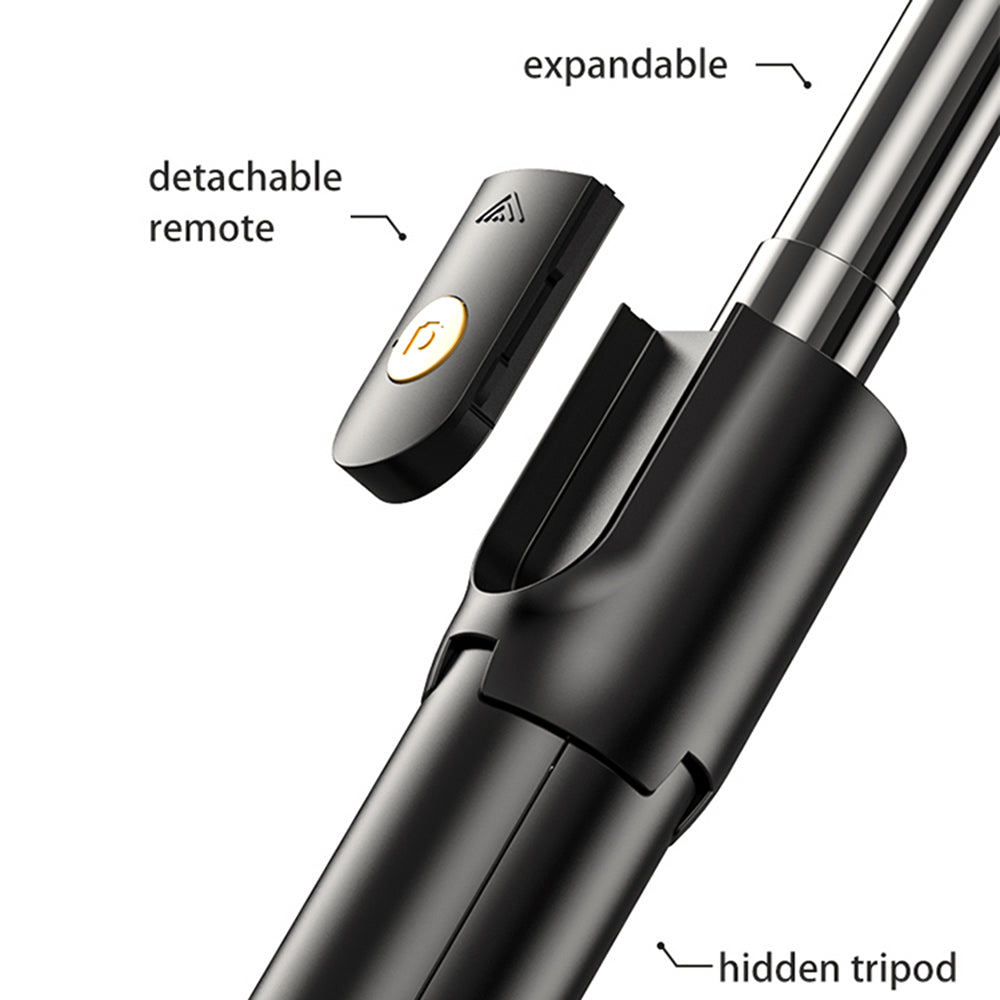 S02 Portable Bluetooth Remote Control Mobile Phone Holder Tripod Live Streaming Extendable Selfie Stick