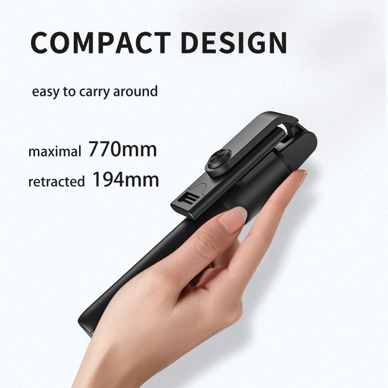 S02 Portable Bluetooth Remote Control Mobile Phone Holder Tripod Live Streaming Extendable Selfie Stick