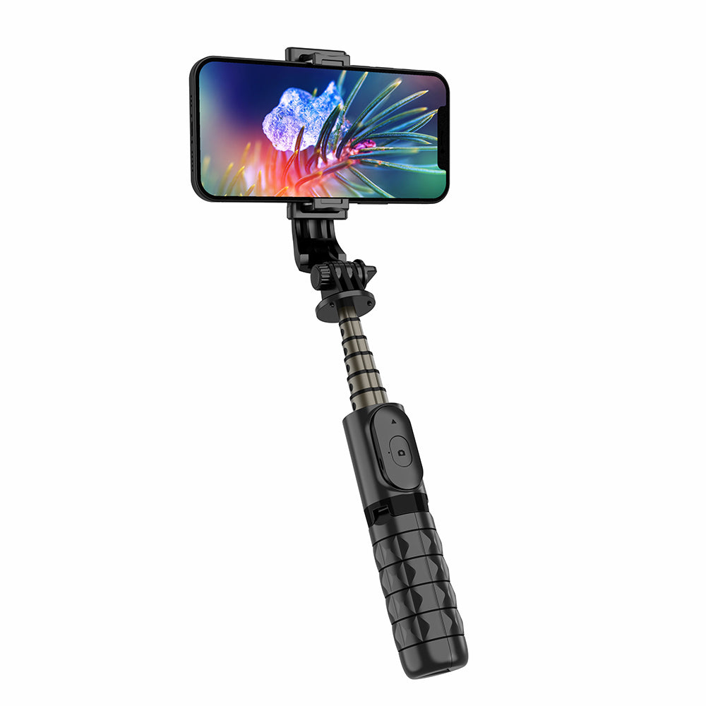 Q10 Mini Bluetooth Remote Control Mobile Phone Holder Tripod Extendable Aluminium Alloy Pole Live Streaming Selfie Stick