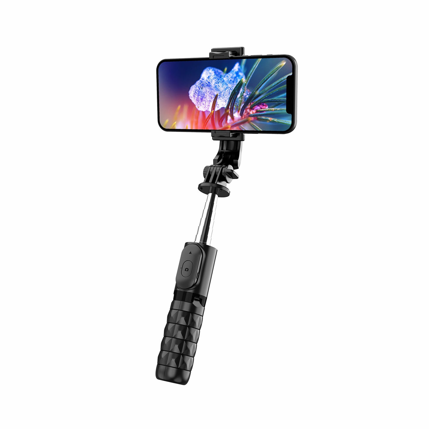Q11 Mini Mobile Phone Holder Tripod Extendable Stainless Steel Pole Bluetooth Remote Control Selfie Stick