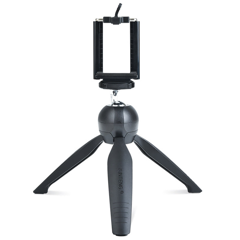 Uniqkart VCT-228 Mini Portable Tripod Mobile Phone Selfie Stand SLR Camera Tripod with Phone Holder for Photography