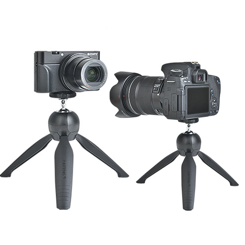 Uniqkart VCT-228 Mini Portable Tripod Mobile Phone Selfie Stand SLR Camera Tripod with Phone Holder for Photography