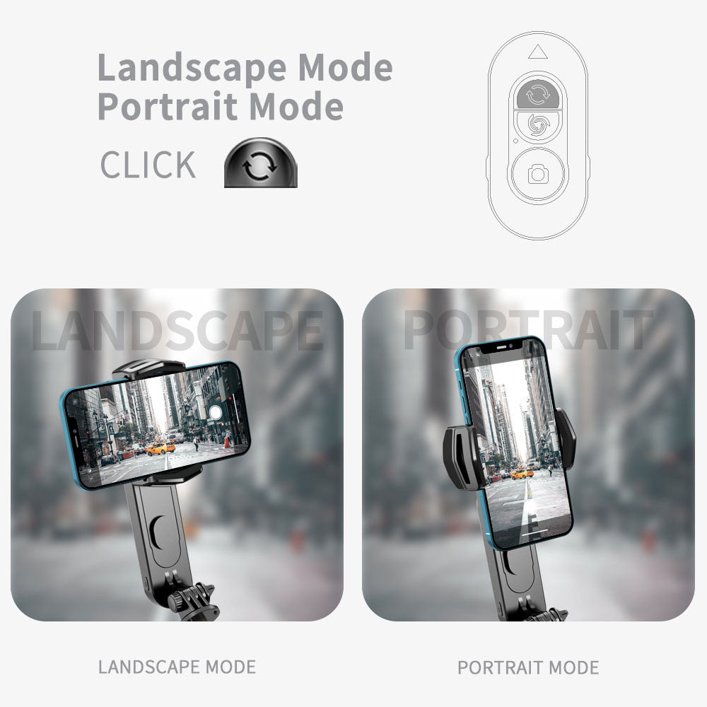 Q09 Retractable Stabilizer Bluetooth Tripod Phone Holder Portable Adjustable Selfie Stick Tripod with Detachable Fill Light - White