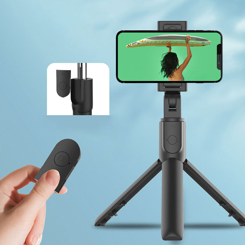 S05 2 in 1 Bluetooth Selfie Stick with Built-in Remote Control Portable Telescopic Tripod