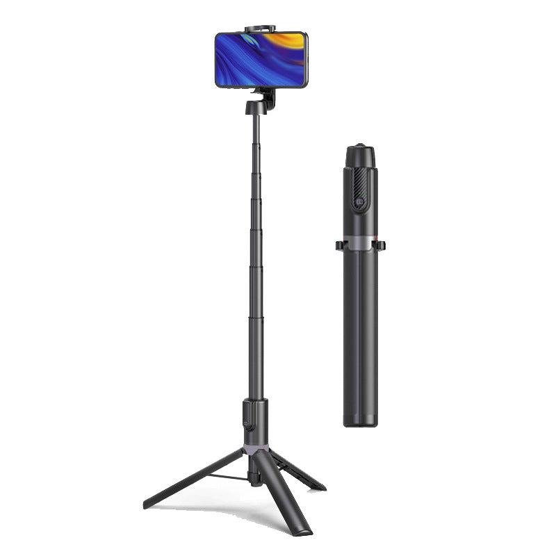 XYK-403B Portable Telescopic Tripod Handheld Selfie Stick Bluetooth Monopod with Built-in Remote Control - Black/Grey