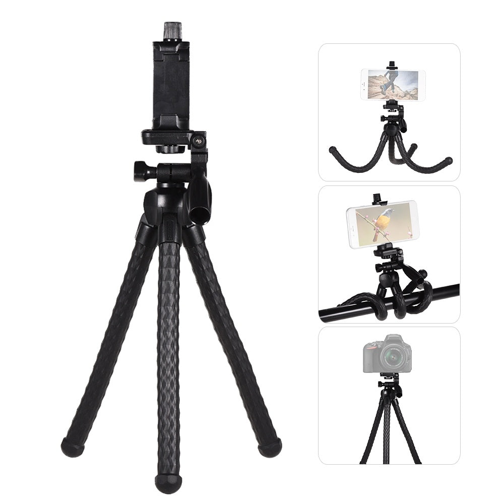 Uniqkart 3280 Flexible Octopus Tripod with 1/4 inch Screw Digital Camera Smart Phone Holder Stand