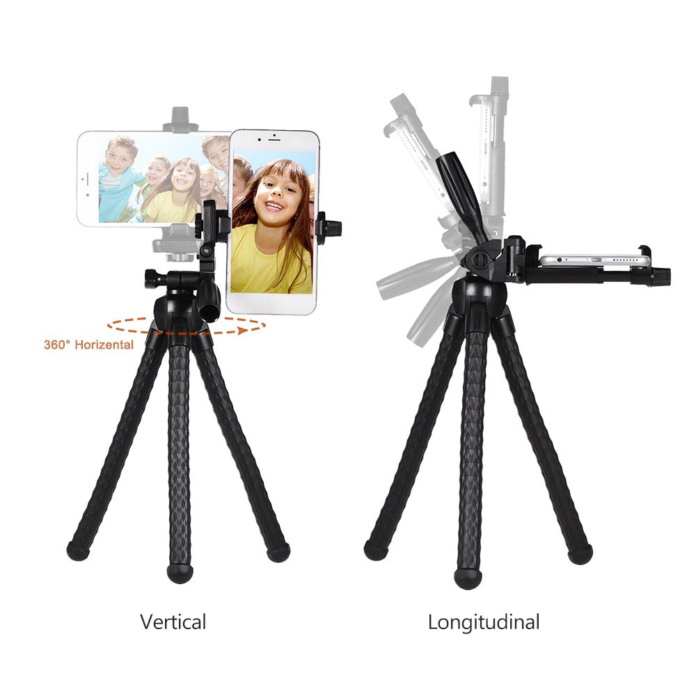 Uniqkart 3280 Flexible Octopus Tripod with 1/4 inch Screw Digital Camera Smart Phone Holder Stand
