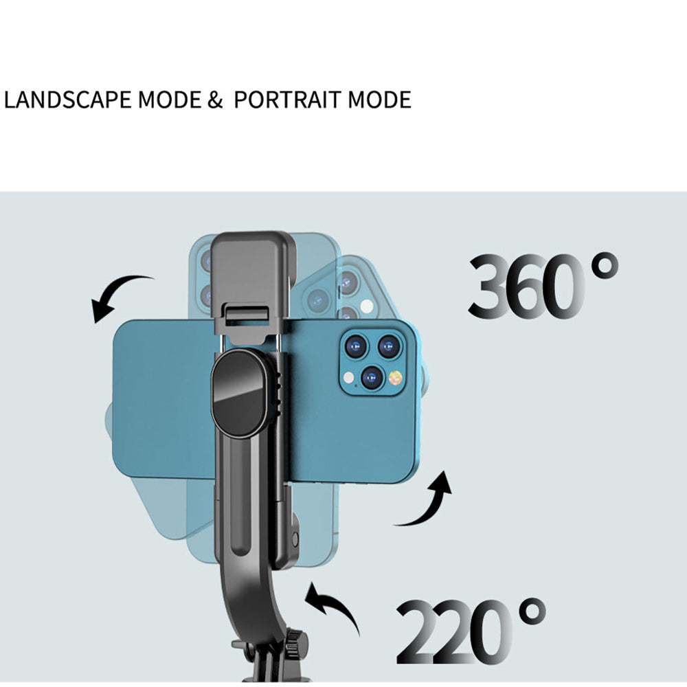 L12D 1085mm Dual Fill Lights Version - Adjustable Light Mode Wireless Control Multi-Functional Extendable Portable Handheld Selfie Stick Selfie Tripod Stand