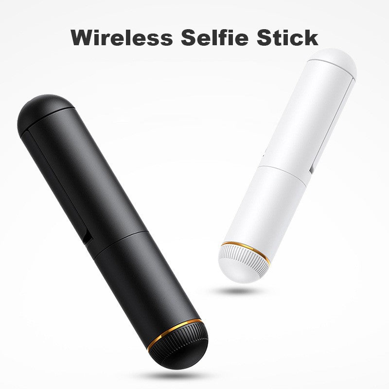 Dispho WS-19001 Retractable Bluetooth Selfie Stick Portable Extendable Selfie Stick with 180-Degree Rotating Phone Holder for Indoor Outdoor Shooting - White