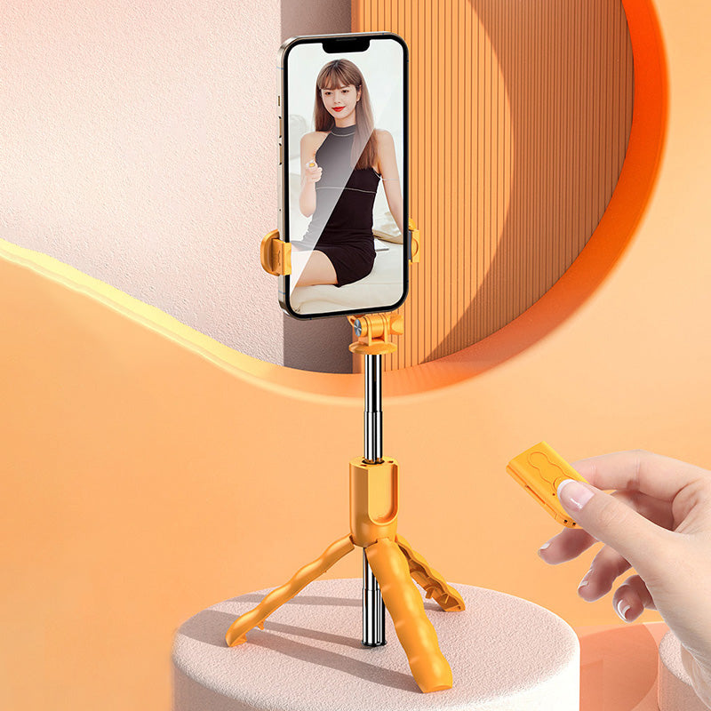 KT01 70cm Extendable Selfie Stick Aluminum Alloy Tripod Stand with Wireless Bluetooth Remote Control