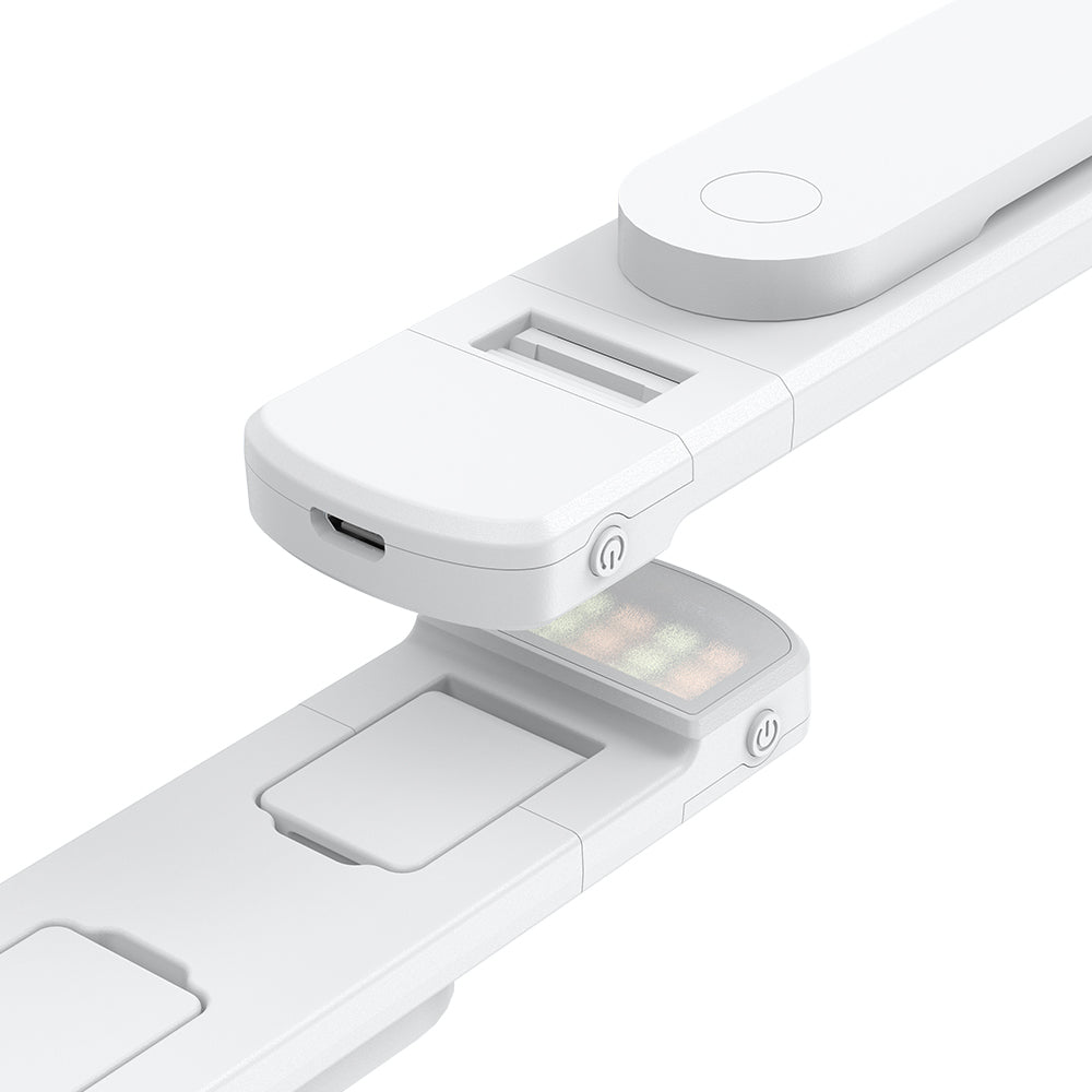 MCDODO MDD SS-1771 Dual Lights Wireless Selfie Stick Portable Tripod Phone Stand with 360-Degree Rotating Phone Clip/Remote for Photography Live Streaming - White