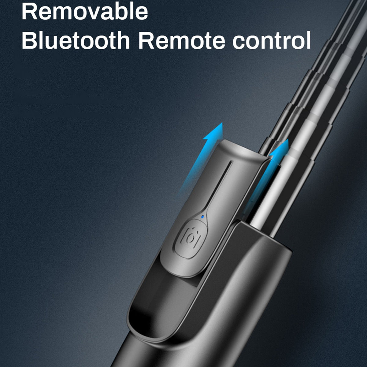 Portable Wireless Selfie Stick Retractable Tripod Phone Stand 360-Degree Rotating Phone Clip with Dual Ring Fill Lights/Remote - Black