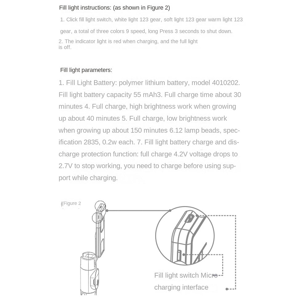 P100D 1.8m Aluminum Alloy Bluetooth Selfie Stick Portable Tripod Stand Adjustable Phone Holder with Single Fill Light Support 360-Degree Rotating for iPhone Samsung