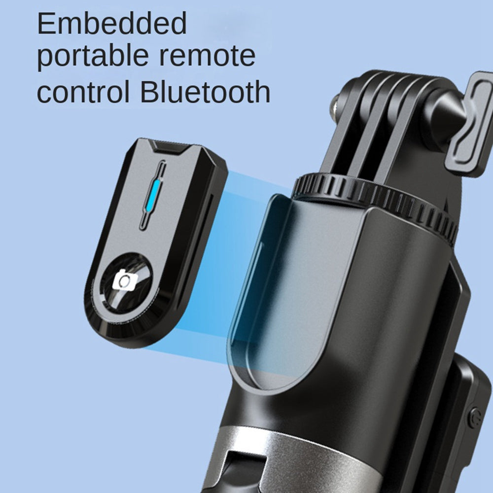 P100D-2 1.8m Aluminum Alloy Telescopic Selfie Stick Bluetooth Remote Control Tripod with Dual Fill Lights
