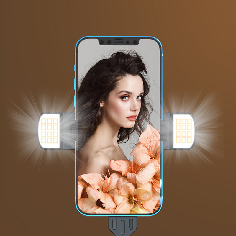 P140D-2 1.4m Portable Bluetooth Selfie Stick Extendable Tripod Phone Stand with Dual Fill Lights Support 360-Degree Rotating Photography Devices - Black