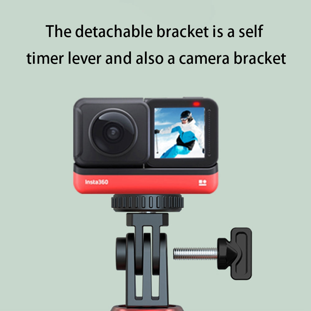 P160D-2 1.6m Extendable Selfie Stick Stable Tripod Stand with Dual Fill Lights and Wireless Bluetooth Remote Control - Black