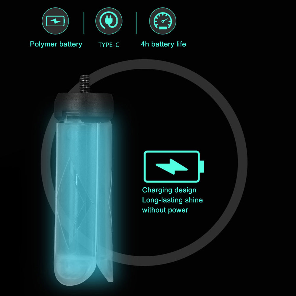 LY01 Outdoor Camping Lighting Tripod with Phone Holder Clip for Photography / Video / Live Streaming - White Light