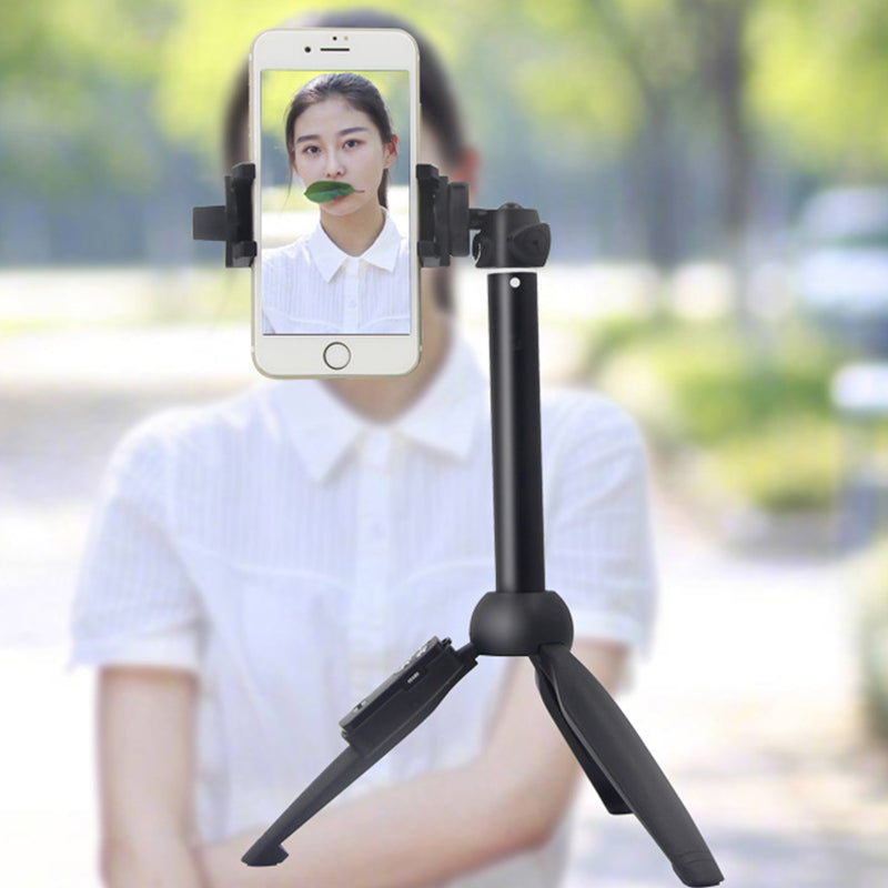 YT-9928 Portable Telescopic Selfie Stick Tripod 3.5-6.8 inch Phone Holder Stand Bluetooth Remote Control Photography Tripod