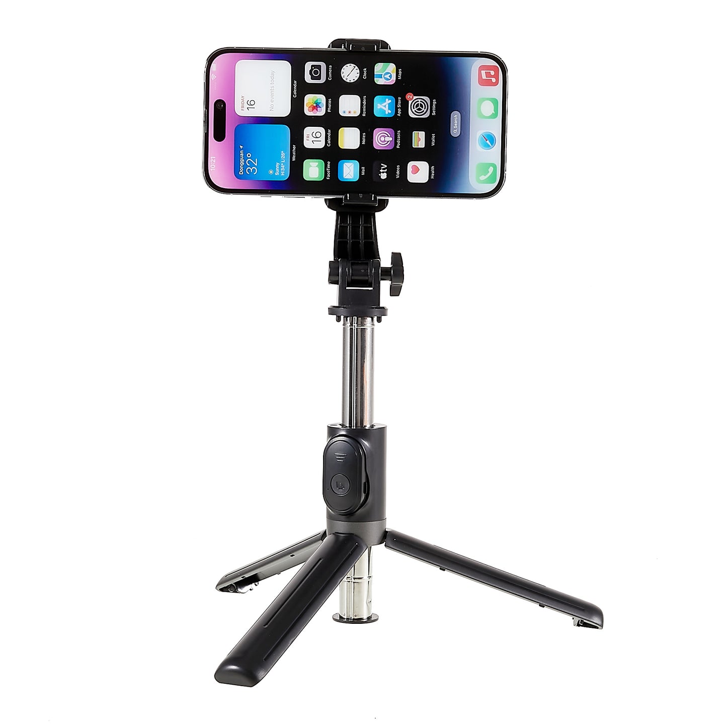Z8 103cm Extendable Selfie Stick Tripod Cell Phone Holder Selfie Stick Stand with Wireless Remote Control - Black