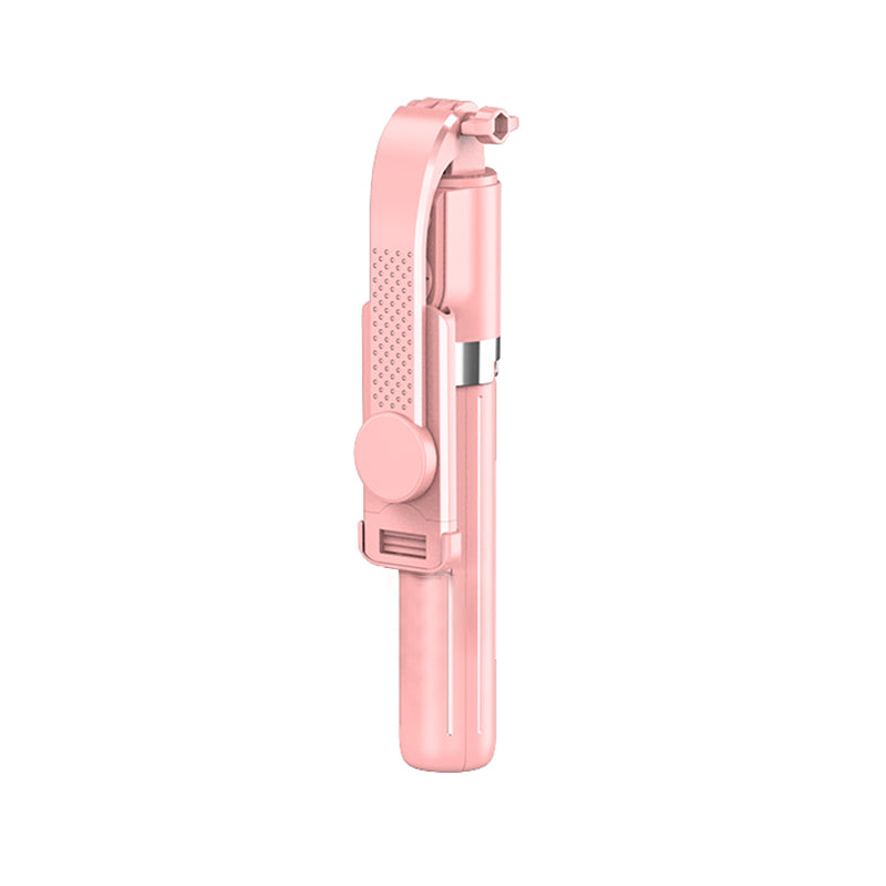 Z12 105cm Extendable Selfie Stick Phone Tripod with 7-Keys Rechargeable Remote Control, Portable Phone Stand - Pink