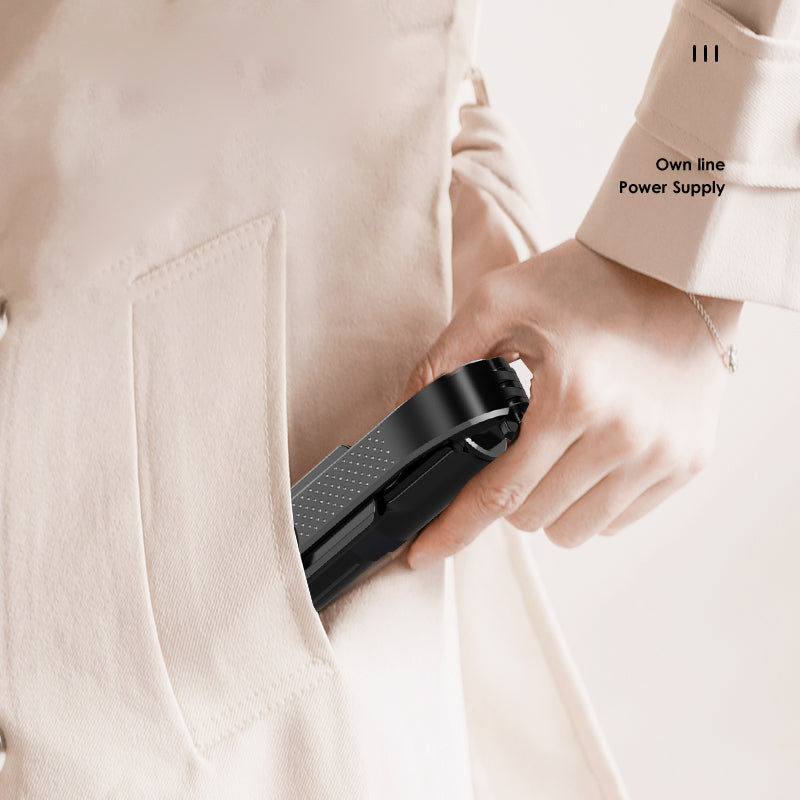 Z12 105cm Extendable Selfie Stick Phone Tripod with 7-Keys Rechargeable Remote Control, Portable Phone Stand - White