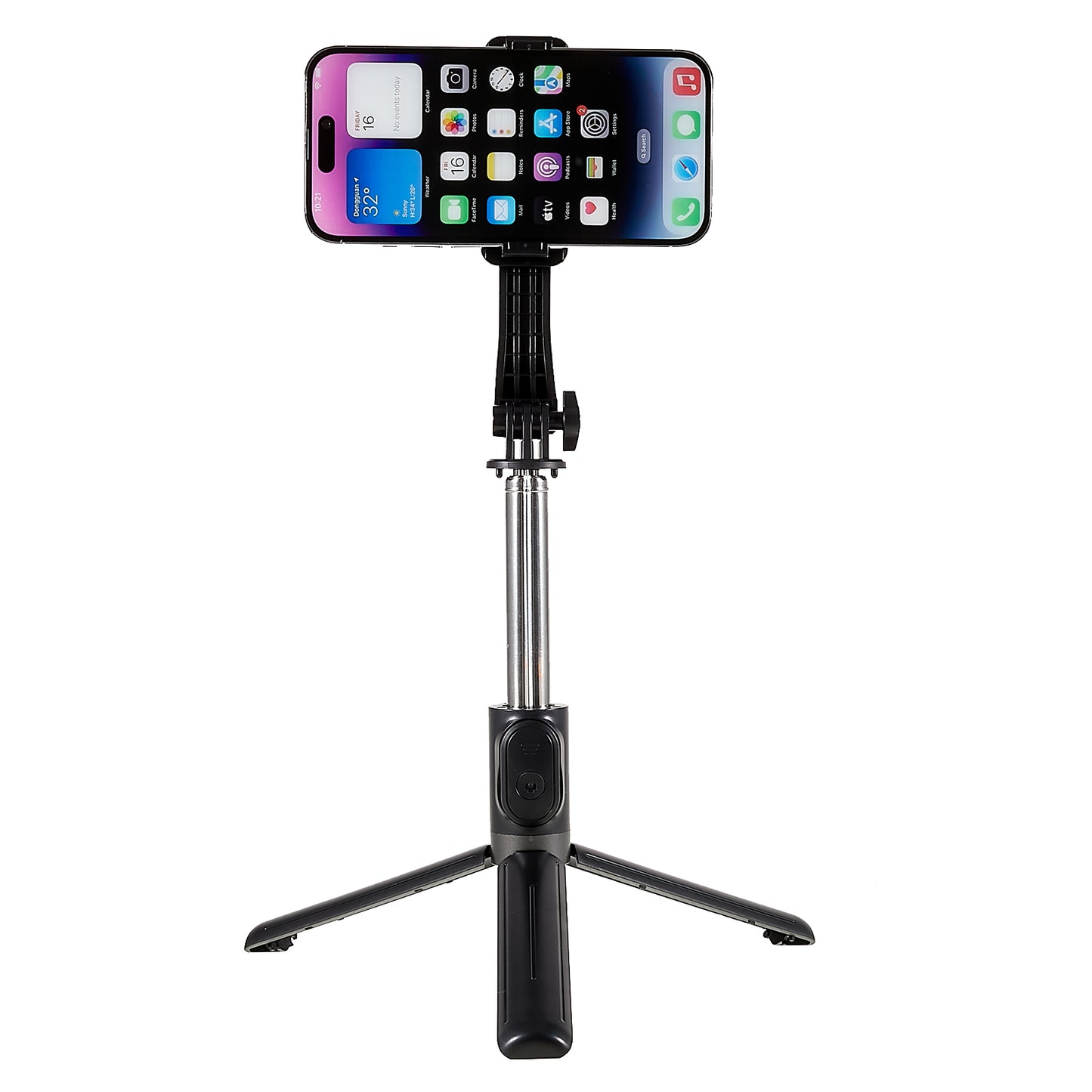 Z9 105cm Selfie Stick Tripod Extendable Phone Tripod Stand Holder with Remote Control for Travel Video Vlogging - Black