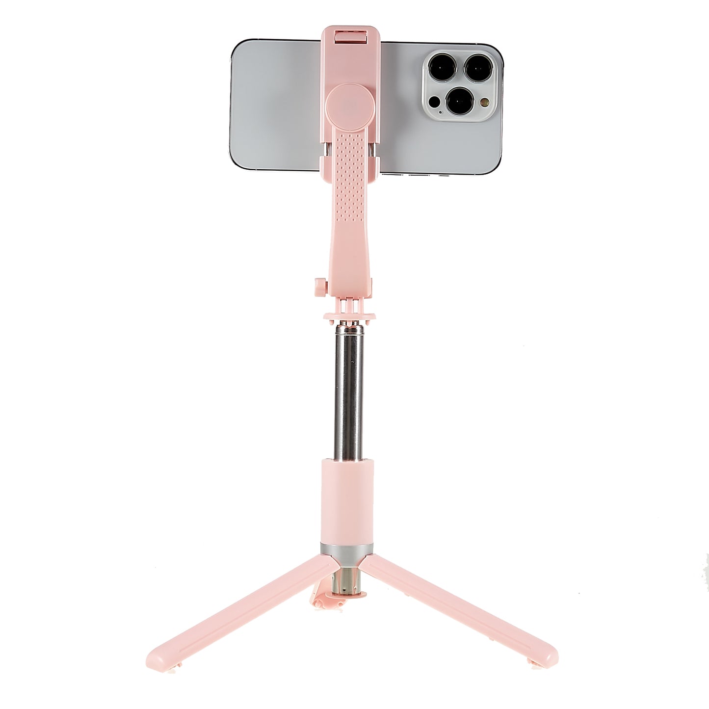 Z9 105cm Selfie Stick Tripod Extendable Phone Tripod Stand Holder with Remote Control for Travel Video Vlogging - Pink