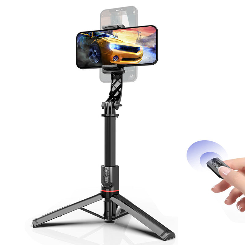 L19 Portable Bluetooth Shutter Phone Holder Photography Stabilizer Extendable Tripod Live Streaming Selfie Stick