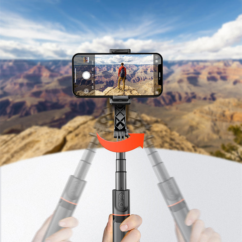 L19 Portable Bluetooth Shutter Phone Holder Photography Stabilizer Extendable Tripod Live Streaming Selfie Stick