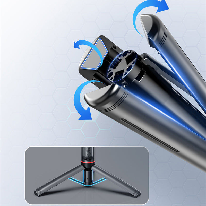 L19 Portable Bluetooth Shutter Phone Holder Photography Stabilizer Extendable Tripod Live Streaming Selfie Stick