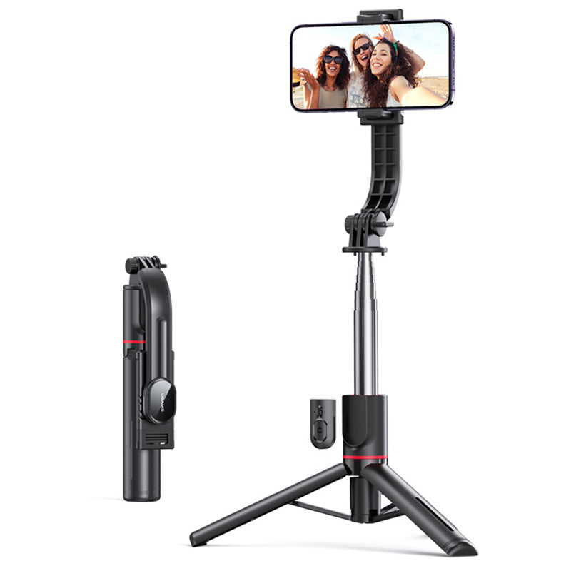 Uniqkart US-ZB256 Phone Holder Extendable Tripod Floor Stand Bluetooth Live Streaming Selfie Stick