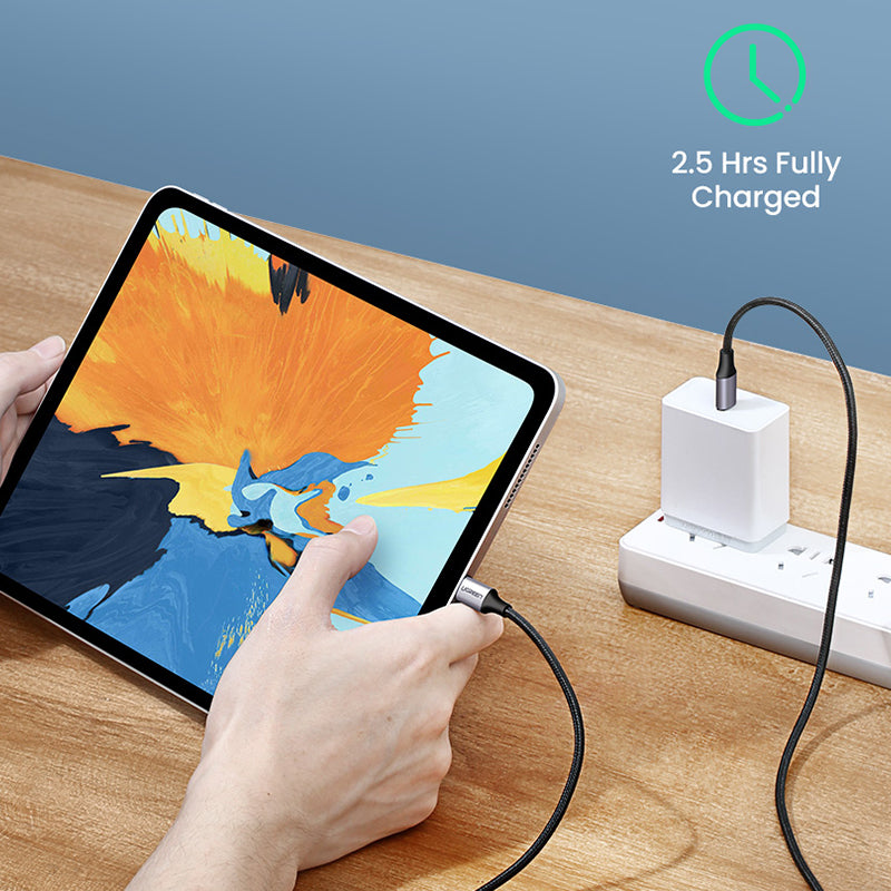 Uniqkart USB C to USB C Nylon Braided Cable 4.0 USB-C PD 100W Power Delivery Fast Charging Sync Data Cable for Samsung S20/MacBook iPad Pro (2m)