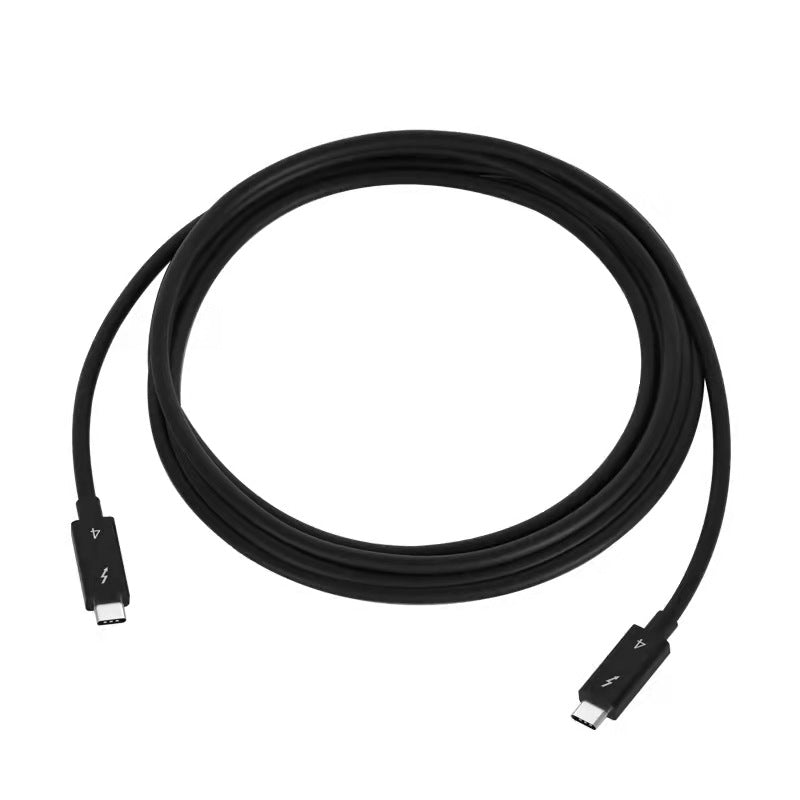 1.2m 100W Fast Charging Cable Male to Male 40Gbps High-speed Data Transformation Adapter Cable for Thunderbolt 4 Docking Station - Black