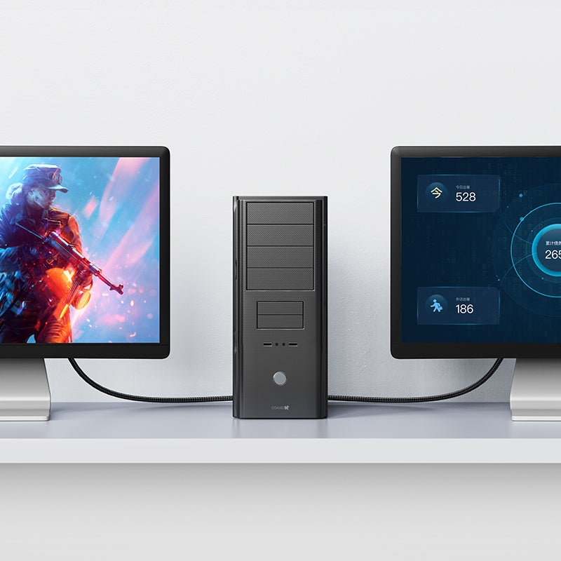 Uniqkart US-SJ532 2m U75 8K DP to DP 1.4 HD Video Cable DisplayPort Adapter Cord for PC Laptop HD TV