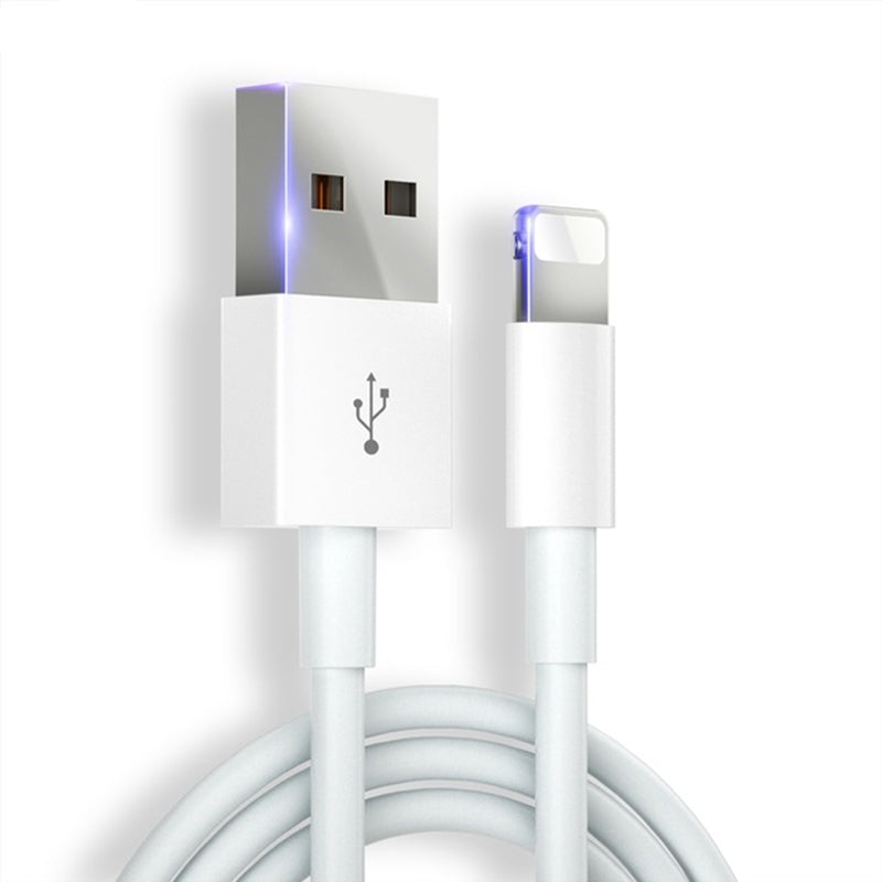 1m OD 3.0 USB to Lightning 8-pin Data Cable Wear-resistant Mobile Phone Charging Cable for Apple Devices