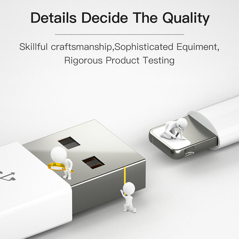 1m OD 3.0 USB to Lightning 8-pin Data Cable Wear-resistant Mobile Phone Charging Cable for Apple Devices