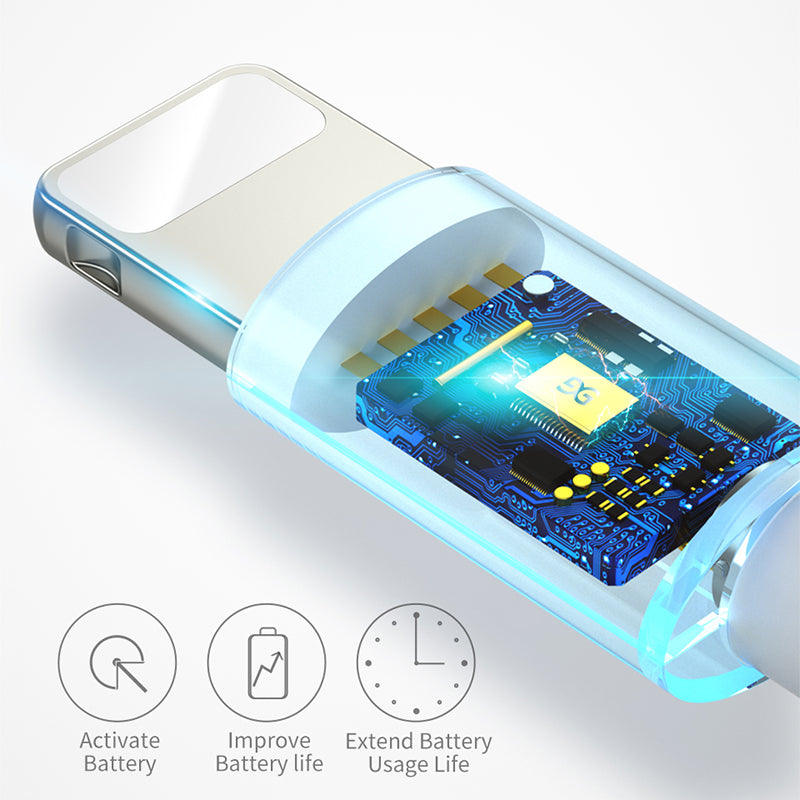 1m OD 3.0 USB to Lightning 8-pin Data Cable Wear-resistant Mobile Phone Charging Cable for Apple Devices
